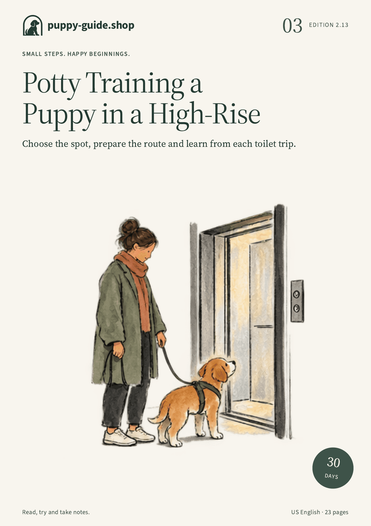 Potty Training a Puppy in a High-Rise
