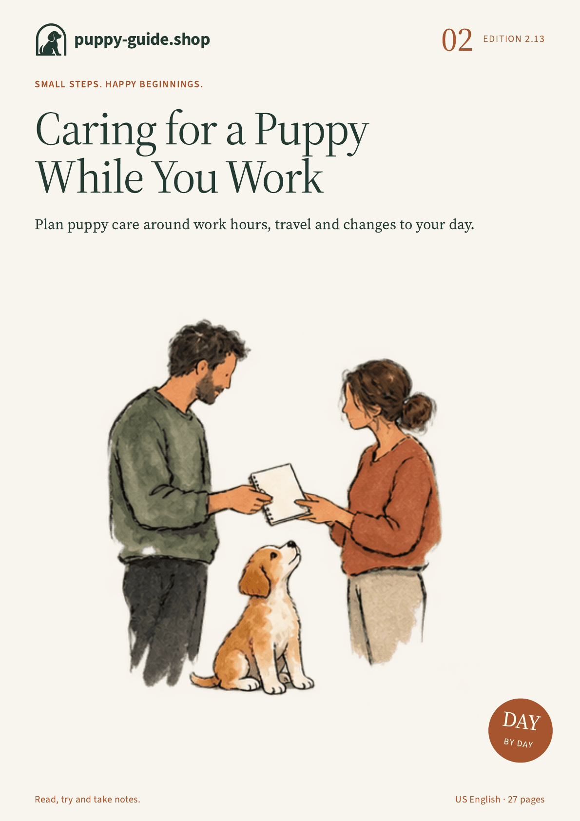 Caring for a Puppy While You Work